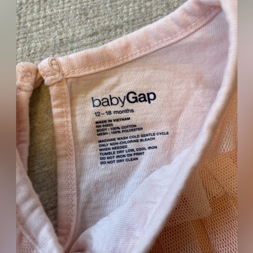 BabyGap Ruffle Tulle Layer Dress, 12-18mo - Picture 2 of 10